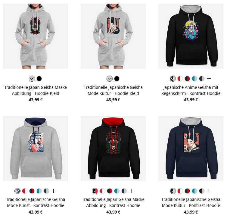 Frauen Geisha Hoodies & Pullover