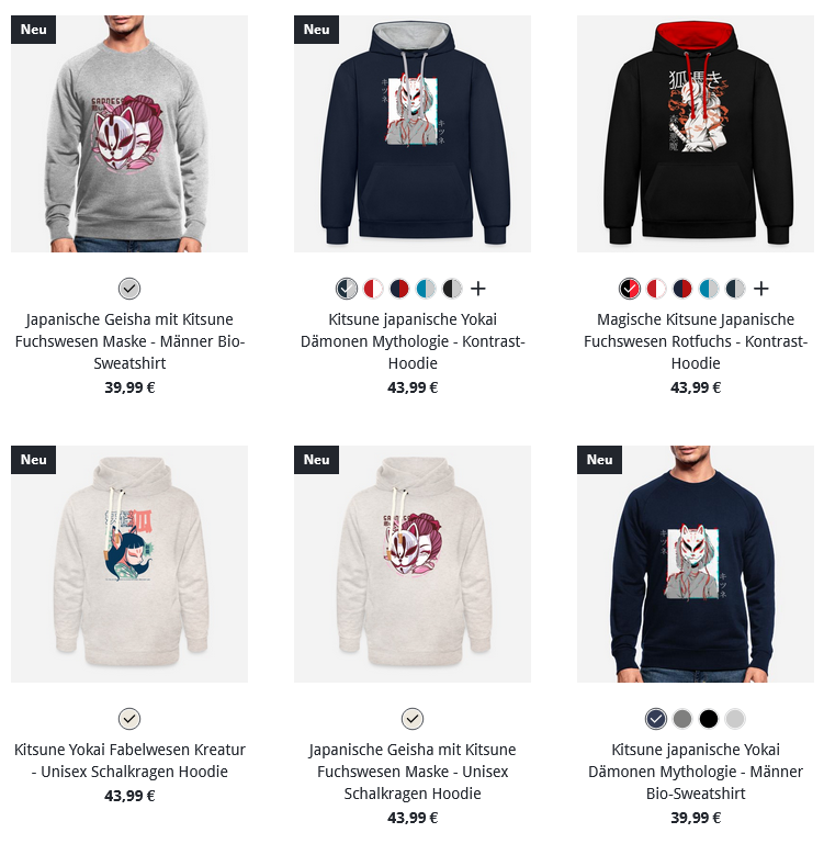 Kitsune Männer Pullover und Hoodies