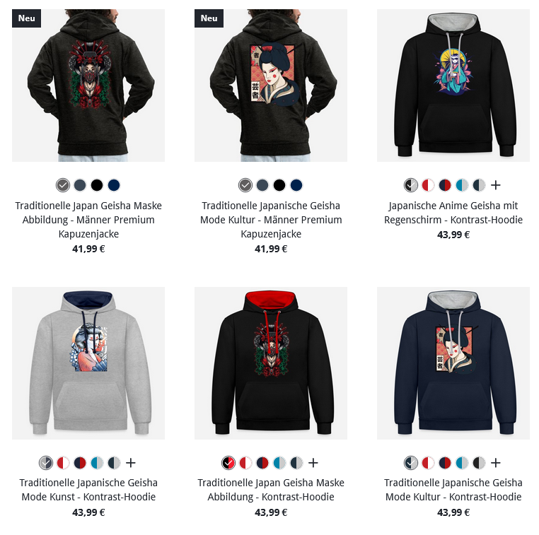 Männer Geisha Hoodies & Pullover