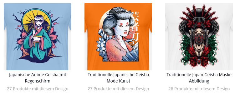 Designs zum Thema » Geisha